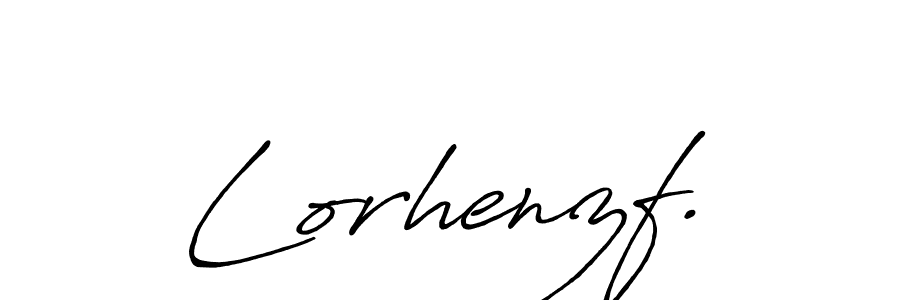 How to make Lorhenzf. name signature. Use Antro_Vectra_Bolder style for creating short signs online. This is the latest handwritten sign. Lorhenzf. signature style 7 images and pictures png