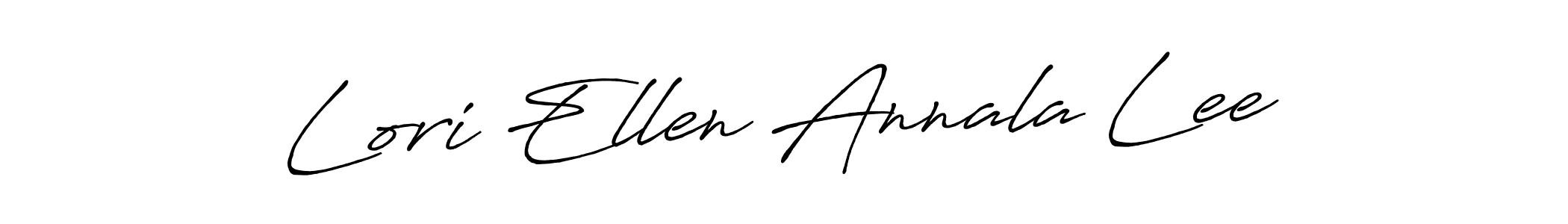 Lori Ellen Annala Lee stylish signature style. Best Handwritten Sign (Antro_Vectra_Bolder) for my name. Handwritten Signature Collection Ideas for my name Lori Ellen Annala Lee. Lori Ellen Annala Lee signature style 7 images and pictures png