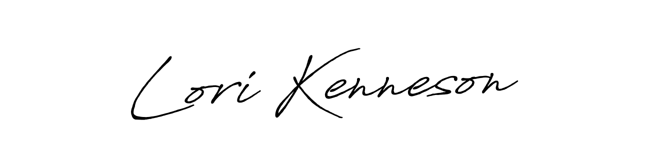 Similarly Antro_Vectra_Bolder is the best handwritten signature design. Signature creator online .You can use it as an online autograph creator for name Lori Kenneson. Lori Kenneson signature style 7 images and pictures png