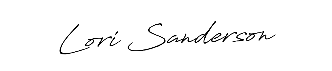 Design your own signature with our free online signature maker. With this signature software, you can create a handwritten (Antro_Vectra_Bolder) signature for name Lori Sanderson. Lori Sanderson signature style 7 images and pictures png