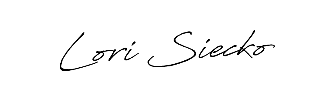 Make a beautiful signature design for name Lori Siecko. With this signature (Antro_Vectra_Bolder) style, you can create a handwritten signature for free. Lori Siecko signature style 7 images and pictures png