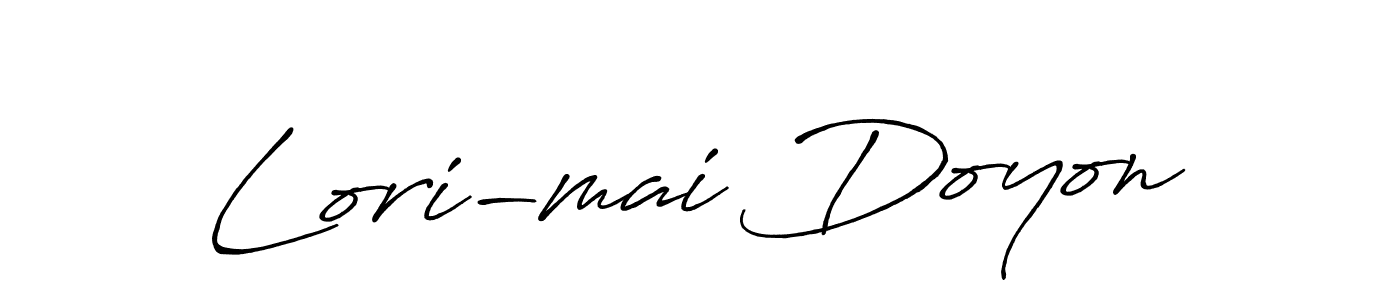 Similarly Antro_Vectra_Bolder is the best handwritten signature design. Signature creator online .You can use it as an online autograph creator for name Lori-mai Doyon. Lori-mai Doyon signature style 7 images and pictures png