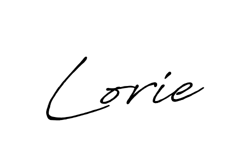 Create a beautiful signature design for name Lorie. With this signature (Antro_Vectra_Bolder) fonts, you can make a handwritten signature for free. Lorie signature style 7 images and pictures png