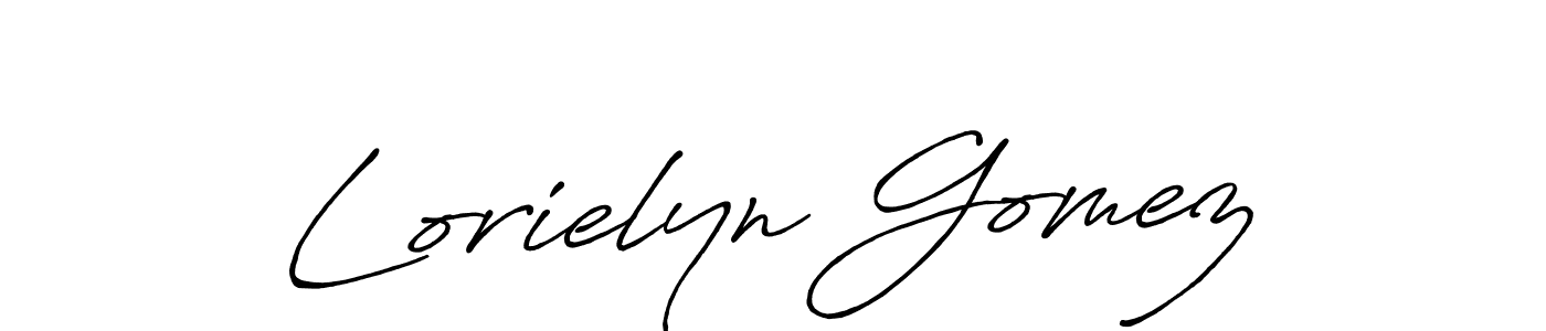 Also You can easily find your signature by using the search form. We will create Lorielyn Gomez name handwritten signature images for you free of cost using Antro_Vectra_Bolder sign style. Lorielyn Gomez signature style 7 images and pictures png