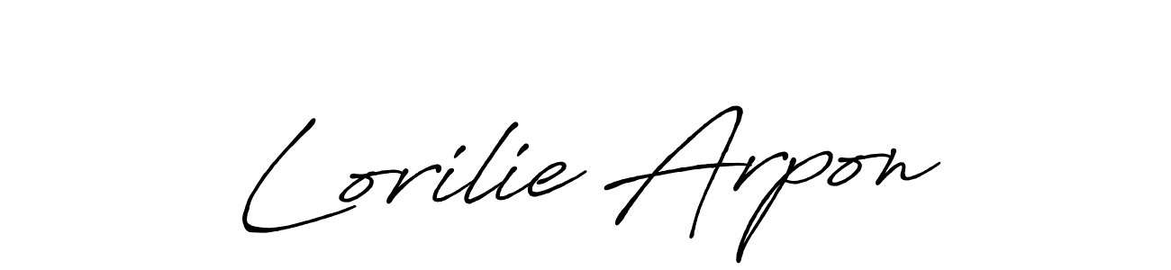 Here are the top 10 professional signature styles for the name Lorilie Arpon. These are the best autograph styles you can use for your name. Lorilie Arpon signature style 7 images and pictures png