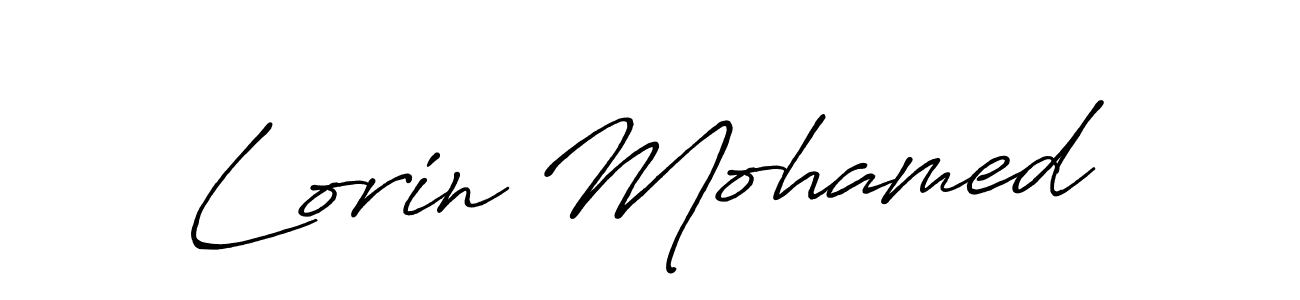 How to make Lorin Mohamed signature? Antro_Vectra_Bolder is a professional autograph style. Create handwritten signature for Lorin Mohamed name. Lorin Mohamed signature style 7 images and pictures png