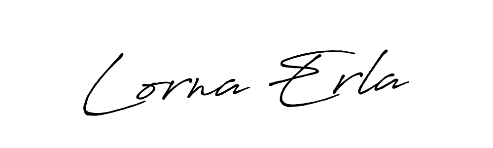 Design your own signature with our free online signature maker. With this signature software, you can create a handwritten (Antro_Vectra_Bolder) signature for name Lorna Erla. Lorna Erla signature style 7 images and pictures png