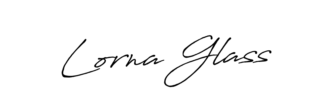 How to make Lorna Glass name signature. Use Antro_Vectra_Bolder style for creating short signs online. This is the latest handwritten sign. Lorna Glass signature style 7 images and pictures png