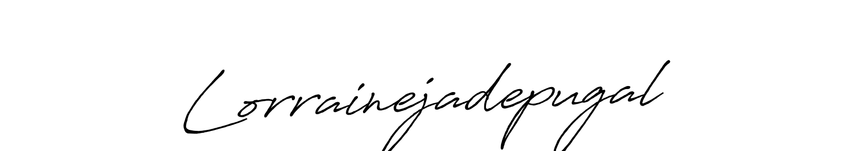 How to Draw Lorrainejadepugal signature style? Antro_Vectra_Bolder is a latest design signature styles for name Lorrainejadepugal. Lorrainejadepugal signature style 7 images and pictures png