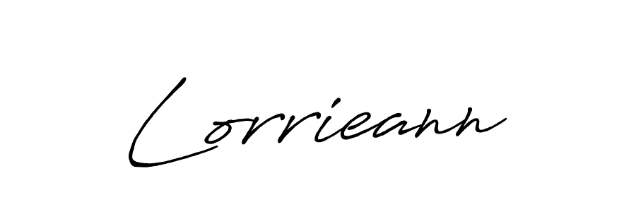 Use a signature maker to create a handwritten signature online. With this signature software, you can design (Antro_Vectra_Bolder) your own signature for name Lorrieann. Lorrieann signature style 7 images and pictures png