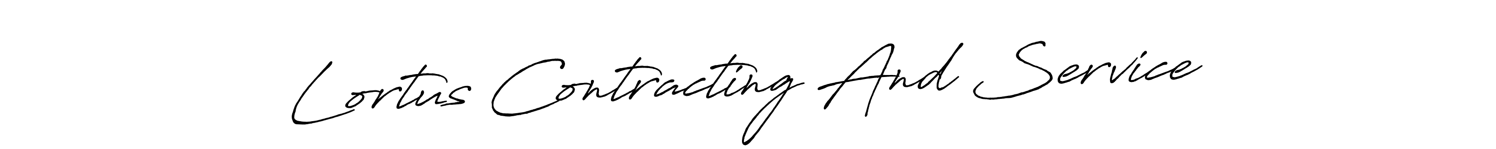 The best way (Antro_Vectra_Bolder) to make a short signature is to pick only two or three words in your name. The name Lortus Contracting And Service include a total of six letters. For converting this name. Lortus Contracting And Service signature style 7 images and pictures png