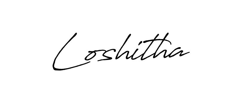 It looks lik you need a new signature style for name Loshitha. Design unique handwritten (Antro_Vectra_Bolder) signature with our free signature maker in just a few clicks. Loshitha signature style 7 images and pictures png