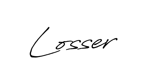 if you are searching for the best signature style for your name Losser. so please give up your signature search. here we have designed multiple signature styles  using Antro_Vectra_Bolder. Losser signature style 7 images and pictures png