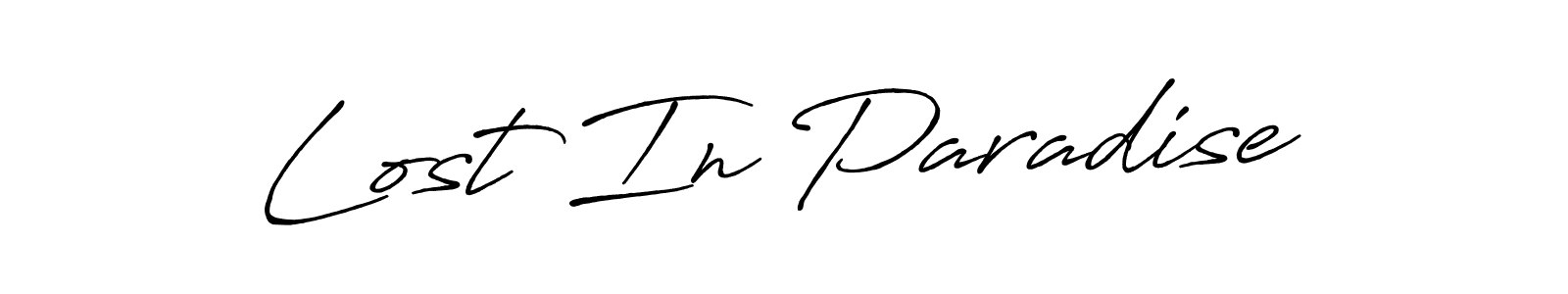 Make a beautiful signature design for name Lost In Paradise. With this signature (Antro_Vectra_Bolder) style, you can create a handwritten signature for free. Lost In Paradise signature style 7 images and pictures png