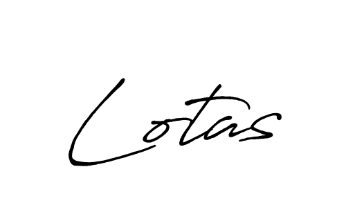 Lotas stylish signature style. Best Handwritten Sign (Antro_Vectra_Bolder) for my name. Handwritten Signature Collection Ideas for my name Lotas. Lotas signature style 7 images and pictures png