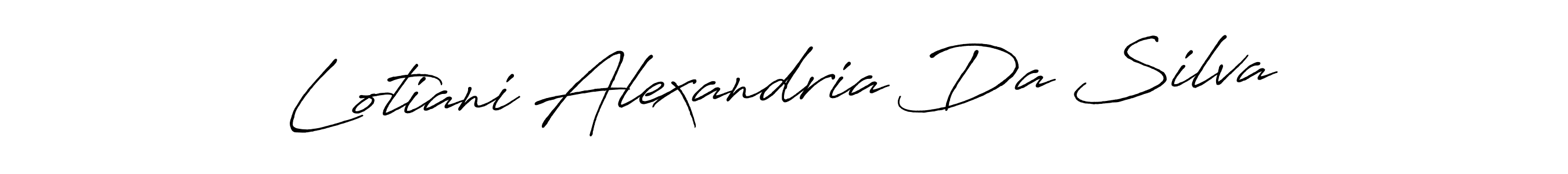 Use a signature maker to create a handwritten signature online. With this signature software, you can design (Antro_Vectra_Bolder) your own signature for name Lotiani Alexandria Da Silva. Lotiani Alexandria Da Silva signature style 7 images and pictures png