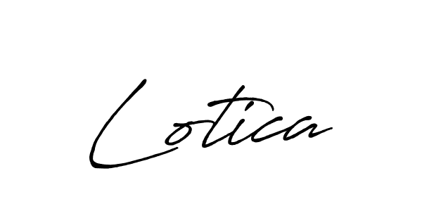 Design your own signature with our free online signature maker. With this signature software, you can create a handwritten (Antro_Vectra_Bolder) signature for name Lotica. Lotica signature style 7 images and pictures png