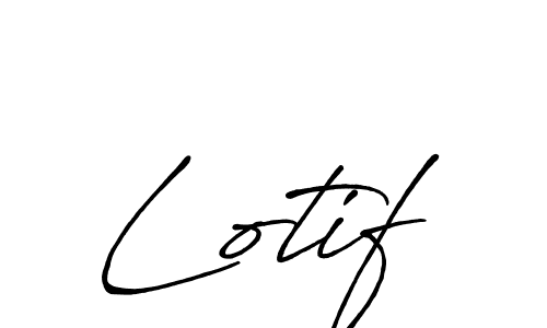 Similarly Antro_Vectra_Bolder is the best handwritten signature design. Signature creator online .You can use it as an online autograph creator for name Lotif. Lotif signature style 7 images and pictures png