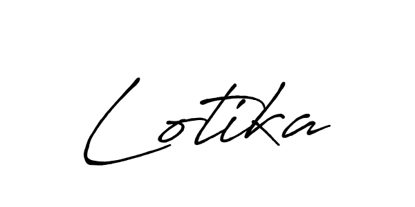 Make a beautiful signature design for name Lotika. With this signature (Antro_Vectra_Bolder) style, you can create a handwritten signature for free. Lotika signature style 7 images and pictures png