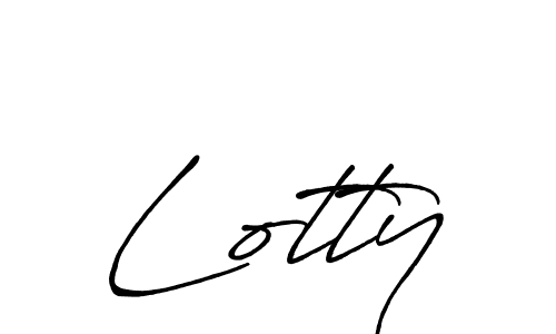 You should practise on your own different ways (Antro_Vectra_Bolder) to write your name (Lotty) in signature. don't let someone else do it for you. Lotty signature style 7 images and pictures png