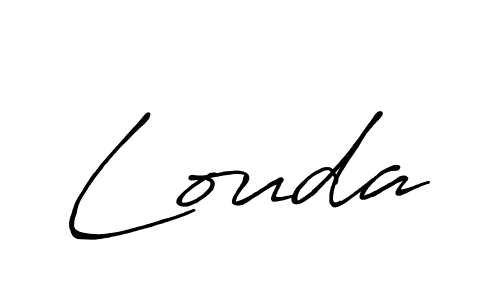 Also we have Louda name is the best signature style. Create professional handwritten signature collection using Antro_Vectra_Bolder autograph style. Louda signature style 7 images and pictures png