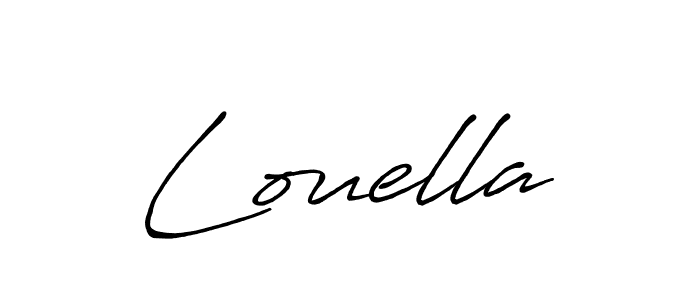 Best and Professional Signature Style for Louella. Antro_Vectra_Bolder Best Signature Style Collection. Louella signature style 7 images and pictures png