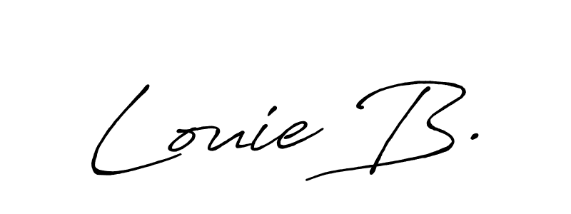 Antro_Vectra_Bolder is a professional signature style that is perfect for those who want to add a touch of class to their signature. It is also a great choice for those who want to make their signature more unique. Get Louie B. name to fancy signature for free. Louie B. signature style 7 images and pictures png