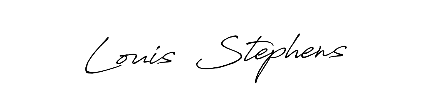 The best way (Antro_Vectra_Bolder) to make a short signature is to pick only two or three words in your name. The name Louis  Stephens include a total of six letters. For converting this name. Louis  Stephens signature style 7 images and pictures png