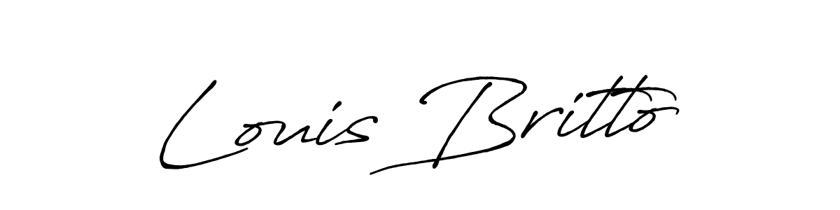 This is the best signature style for the Louis Britto name. Also you like these signature font (Antro_Vectra_Bolder). Mix name signature. Louis Britto signature style 7 images and pictures png