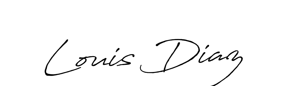 Use a signature maker to create a handwritten signature online. With this signature software, you can design (Antro_Vectra_Bolder) your own signature for name Louis Diaz. Louis Diaz signature style 7 images and pictures png