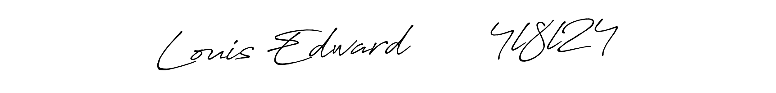 It looks lik you need a new signature style for name Louis Edward       4l8l24. Design unique handwritten (Antro_Vectra_Bolder) signature with our free signature maker in just a few clicks. Louis Edward       4l8l24 signature style 7 images and pictures png