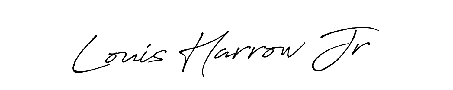 See photos of Louis Harrow Jr official signature by Spectra . Check more albums & portfolios. Read reviews & check more about Antro_Vectra_Bolder font. Louis Harrow Jr signature style 7 images and pictures png