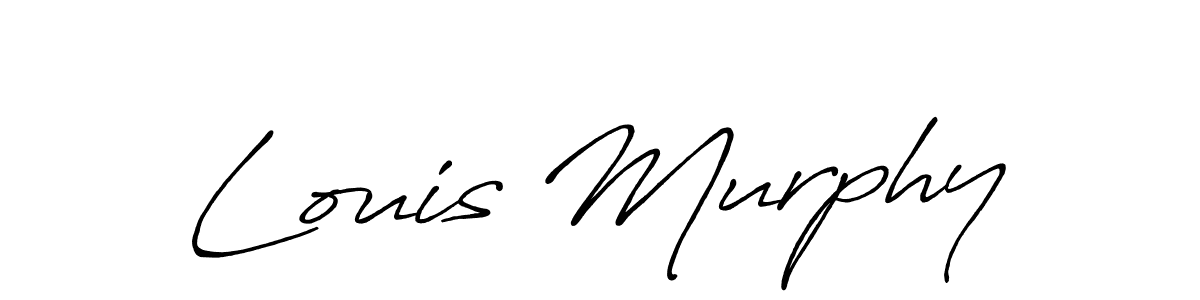 Also You can easily find your signature by using the search form. We will create Louis Murphy name handwritten signature images for you free of cost using Antro_Vectra_Bolder sign style. Louis Murphy signature style 7 images and pictures png