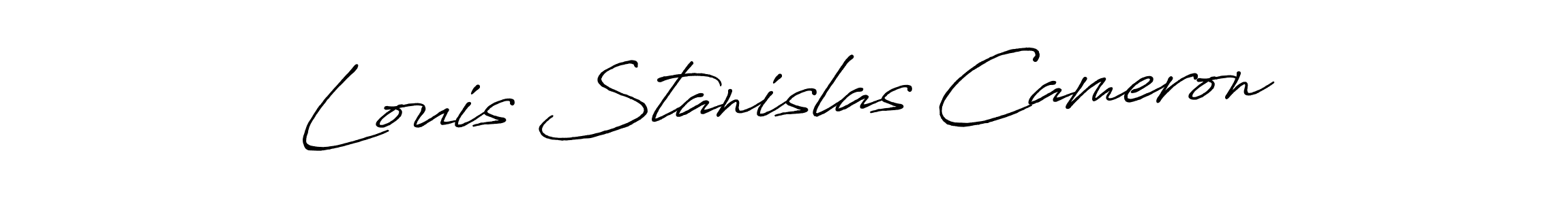 How to make Louis Stanislas Cameron signature? Antro_Vectra_Bolder is a professional autograph style. Create handwritten signature for Louis Stanislas Cameron name. Louis Stanislas Cameron signature style 7 images and pictures png