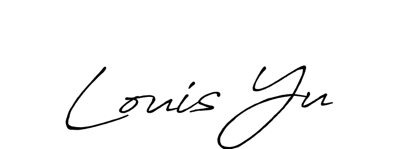 How to Draw Louis Yu signature style? Antro_Vectra_Bolder is a latest design signature styles for name Louis Yu. Louis Yu signature style 7 images and pictures png