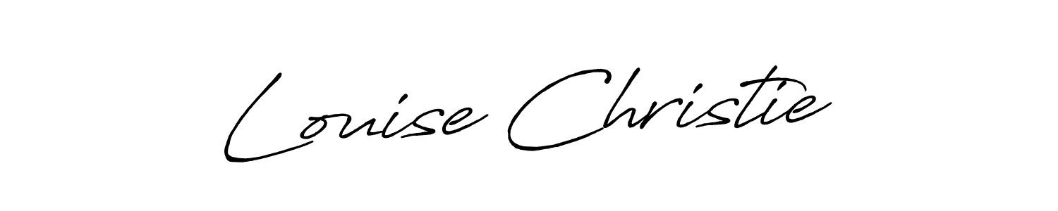 Louise Christie stylish signature style. Best Handwritten Sign (Antro_Vectra_Bolder) for my name. Handwritten Signature Collection Ideas for my name Louise Christie. Louise Christie signature style 7 images and pictures png