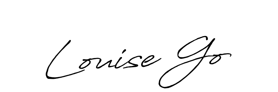 Louise Go stylish signature style. Best Handwritten Sign (Antro_Vectra_Bolder) for my name. Handwritten Signature Collection Ideas for my name Louise Go. Louise Go signature style 7 images and pictures png