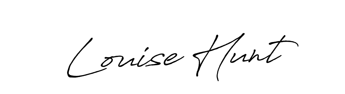 Make a beautiful signature design for name Louise Hunt. With this signature (Antro_Vectra_Bolder) style, you can create a handwritten signature for free. Louise Hunt signature style 7 images and pictures png