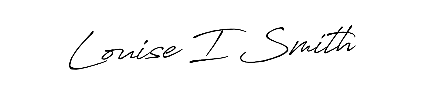 Make a beautiful signature design for name Louise I Smith. Use this online signature maker to create a handwritten signature for free. Louise I Smith signature style 7 images and pictures png