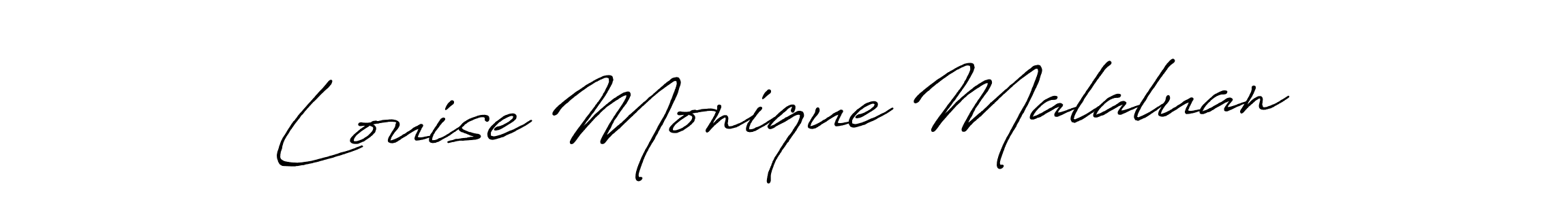 Louise Monique Malaluan stylish signature style. Best Handwritten Sign (Antro_Vectra_Bolder) for my name. Handwritten Signature Collection Ideas for my name Louise Monique Malaluan. Louise Monique Malaluan signature style 7 images and pictures png