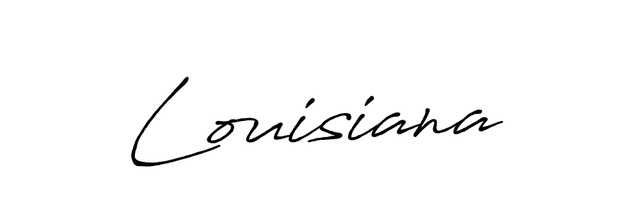 Make a beautiful signature design for name Louisiana. With this signature (Antro_Vectra_Bolder) style, you can create a handwritten signature for free. Louisiana signature style 7 images and pictures png