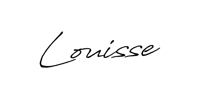 Create a beautiful signature design for name Louisse. With this signature (Antro_Vectra_Bolder) fonts, you can make a handwritten signature for free. Louisse signature style 7 images and pictures png