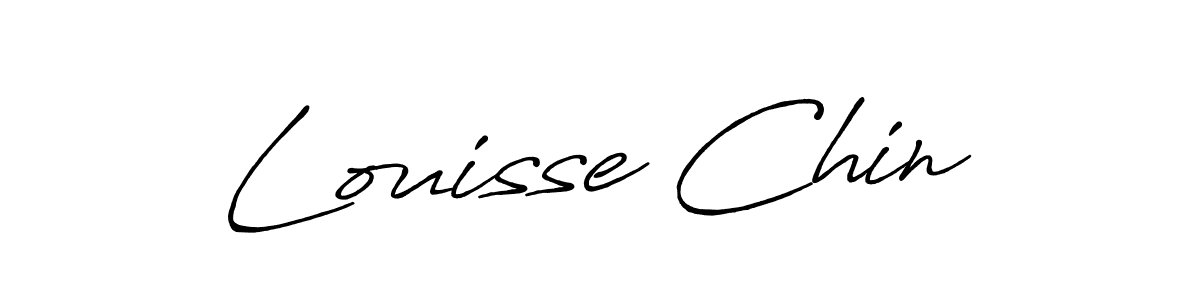 Use a signature maker to create a handwritten signature online. With this signature software, you can design (Antro_Vectra_Bolder) your own signature for name Louisse Chin. Louisse Chin signature style 7 images and pictures png
