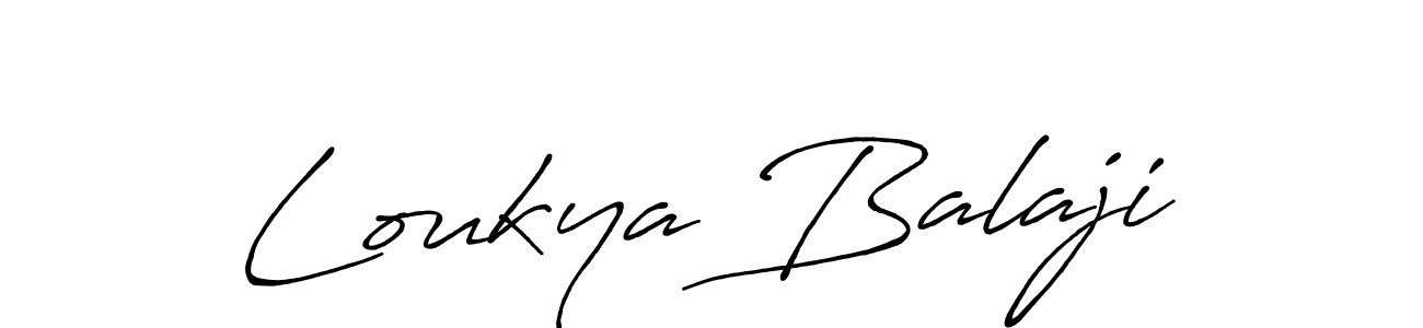 The best way (Antro_Vectra_Bolder) to make a short signature is to pick only two or three words in your name. The name Loukya Balaji include a total of six letters. For converting this name. Loukya Balaji signature style 7 images and pictures png