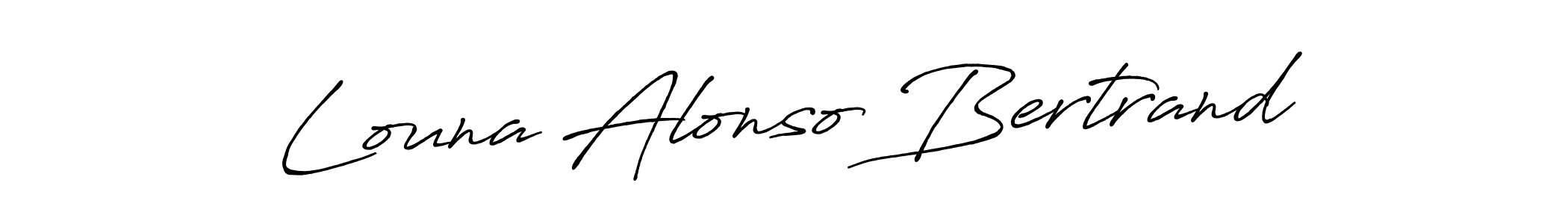 You can use this online signature creator to create a handwritten signature for the name Louna Alonso Bertrand. This is the best online autograph maker. Louna Alonso Bertrand signature style 7 images and pictures png