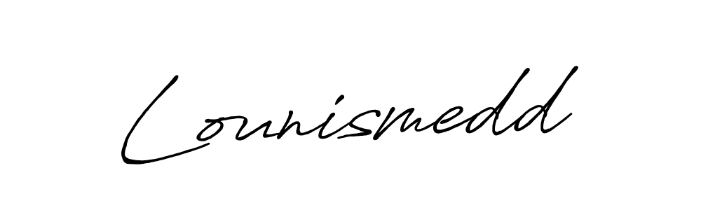 This is the best signature style for the Lounismedd name. Also you like these signature font (Antro_Vectra_Bolder). Mix name signature. Lounismedd signature style 7 images and pictures png