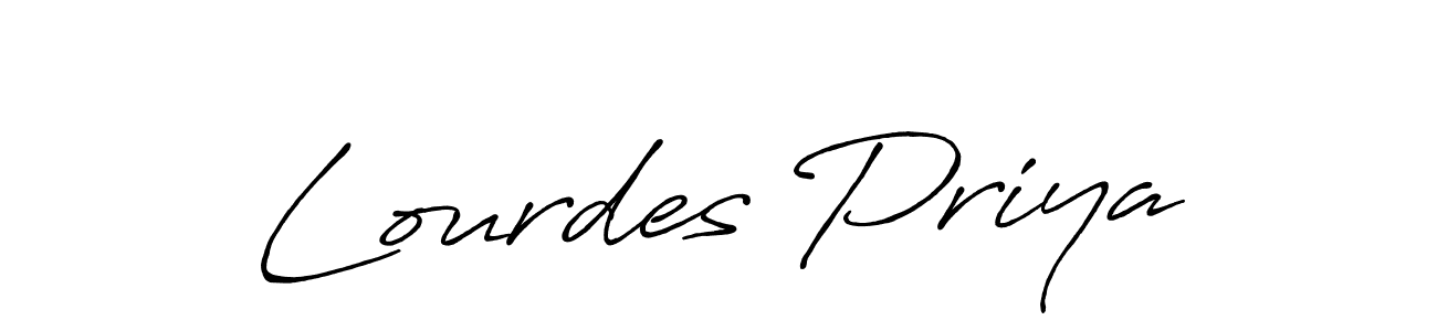 Lourdes Priya stylish signature style. Best Handwritten Sign (Antro_Vectra_Bolder) for my name. Handwritten Signature Collection Ideas for my name Lourdes Priya. Lourdes Priya signature style 7 images and pictures png