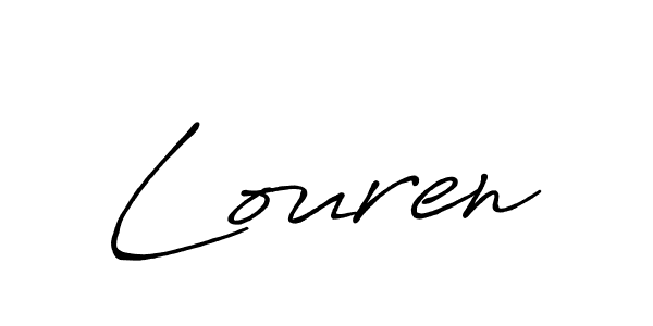 Make a beautiful signature design for name Louren. Use this online signature maker to create a handwritten signature for free. Louren signature style 7 images and pictures png