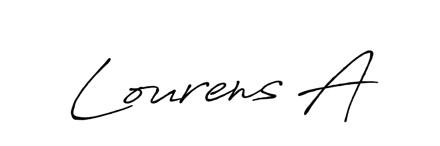 Create a beautiful signature design for name Lourens A. With this signature (Antro_Vectra_Bolder) fonts, you can make a handwritten signature for free. Lourens A signature style 7 images and pictures png