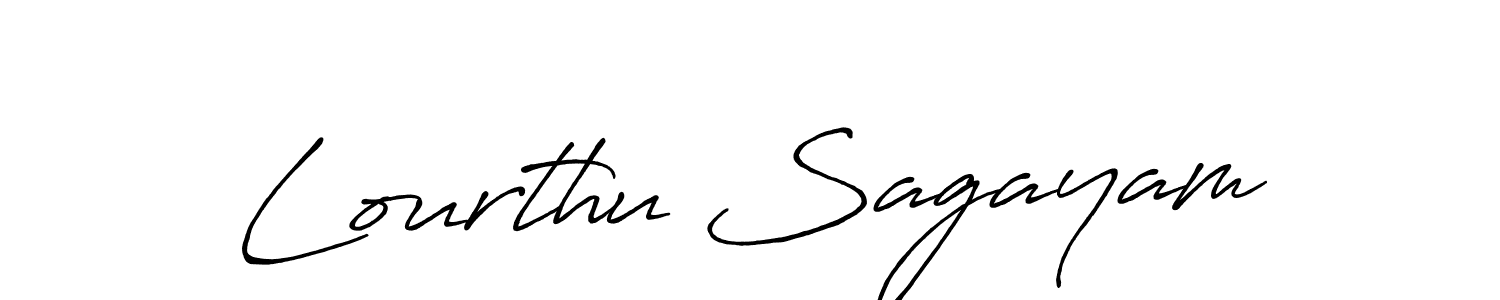 How to make Lourthu Sagayam signature? Antro_Vectra_Bolder is a professional autograph style. Create handwritten signature for Lourthu Sagayam name. Lourthu Sagayam signature style 7 images and pictures png